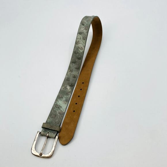 Streets Ahead Studded suede green belt main image 6